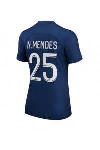 Fotbalové Dres Paris Saint-Germain Nuno Mendes #25 Dámské Domácí Oblečení 2022-23 Krátký Rukáv